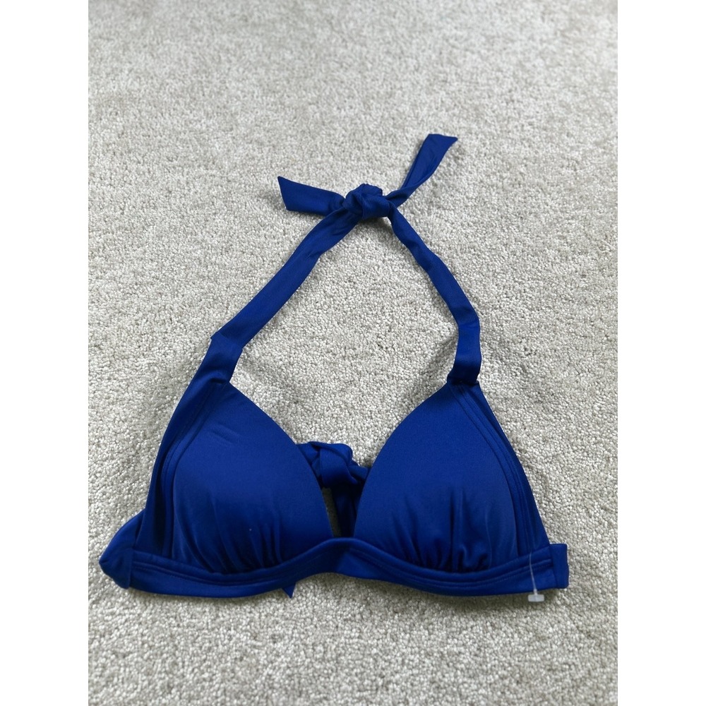 Arizona Jean Co Swimwear Women's‎ Blue Bikini Top Size M Nylon Padded